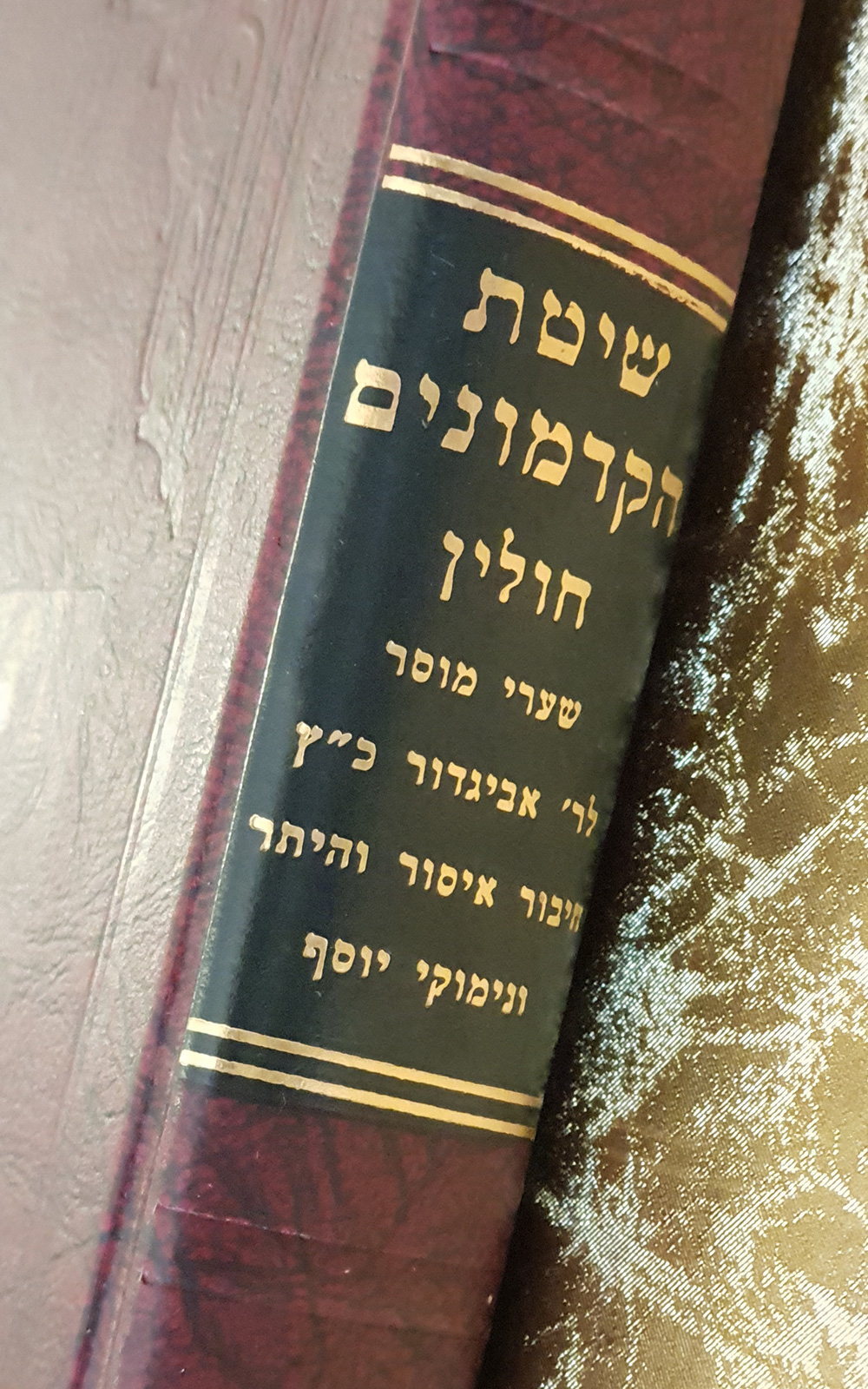 שיטת הקדמונים - חולין - שדרה